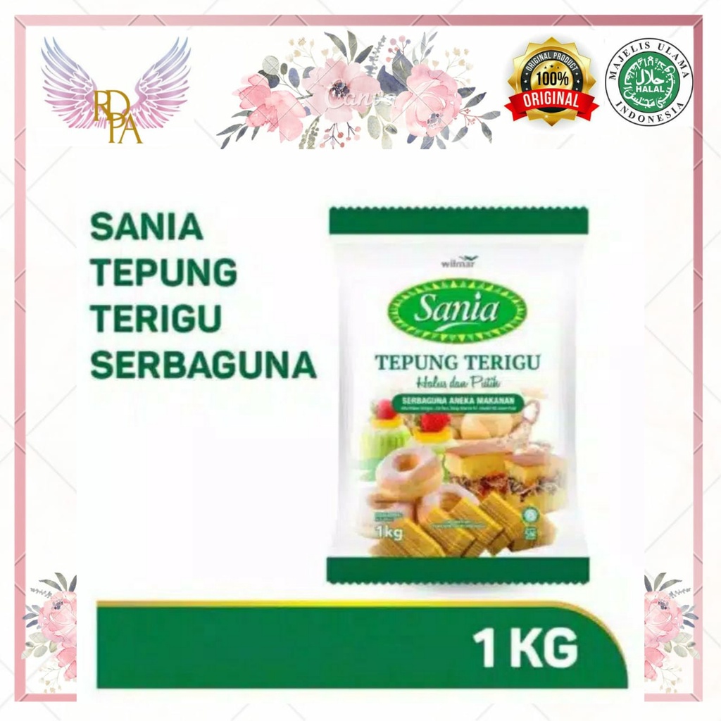 

Tepung Terigu Sania 1 Kg. Tepung Roti Sania. Tepung Serba Guna