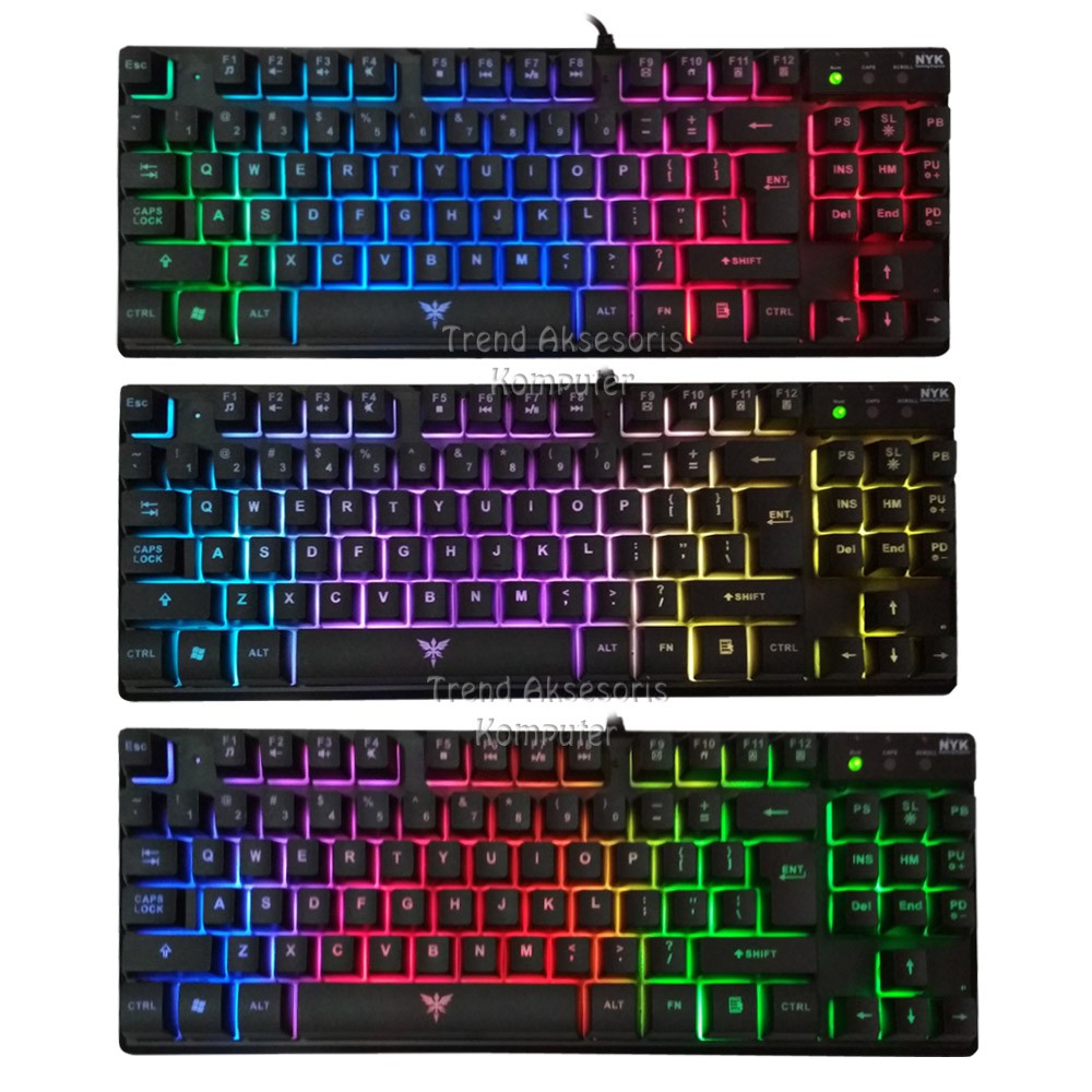 Trend-NYK Keyboard Gaming K-01 Full Backlight - Hitam