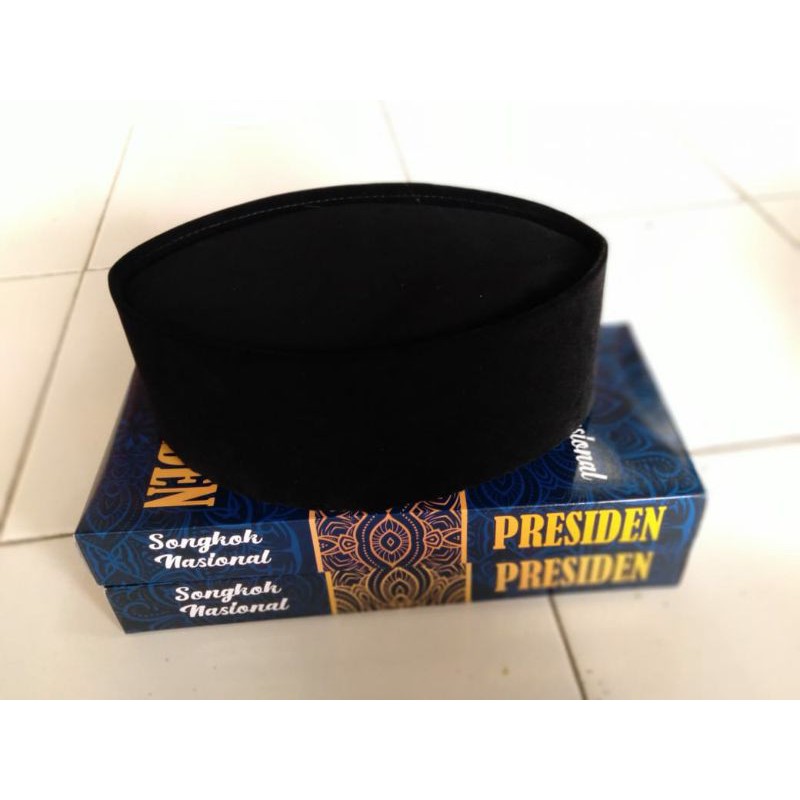 Peci hitam polos Anak & Dewasa Tinggi 9