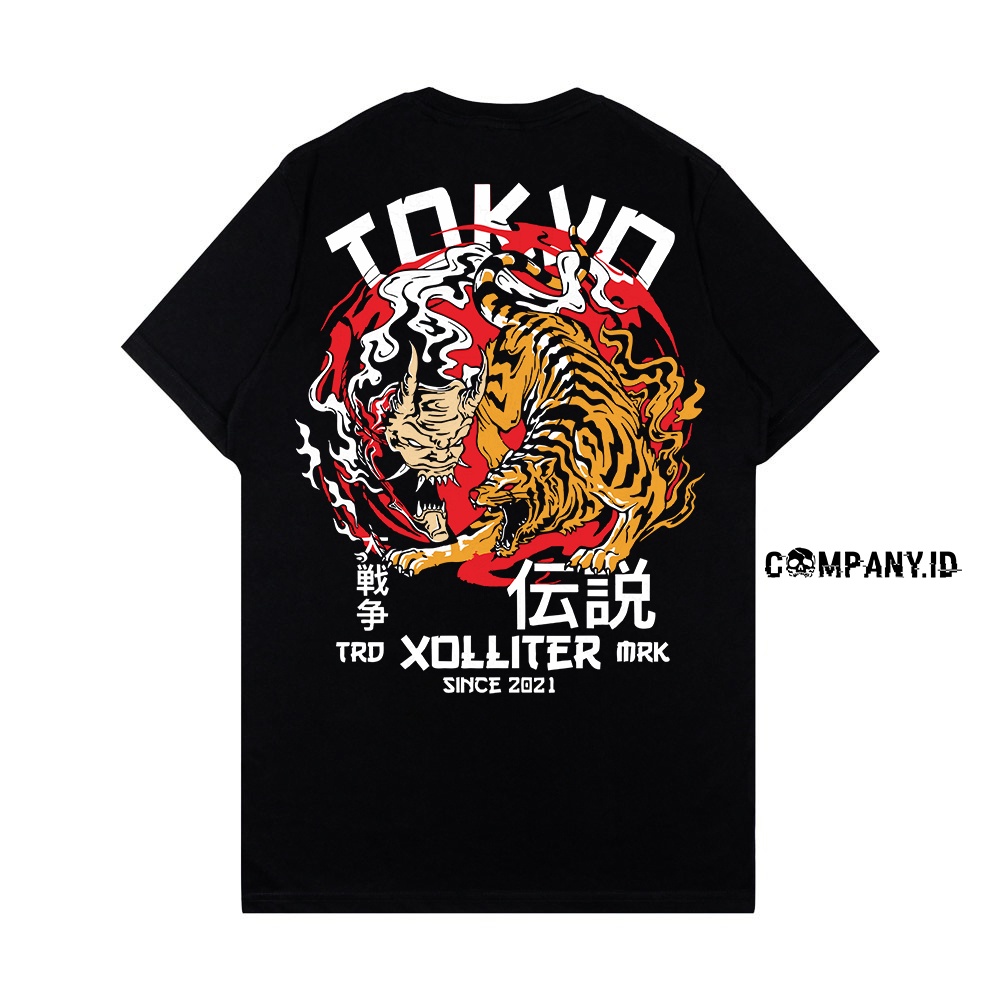 COMPANY.ID T-SHIRT TOKYO HARIMAU JAPAN CULTURE KAOS DISTRO BIG SIZE JUMBO PRIA WANITA HITAM PUTIH OR