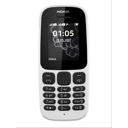 Hp samsung E1272  lipat caramel dual sim garansi distributor-NOKIA 105 (PUTIH)