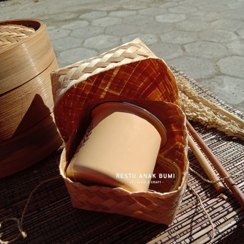 Besek Mini 9 cm - Besek Souvenir - Wadah Snack Kecil