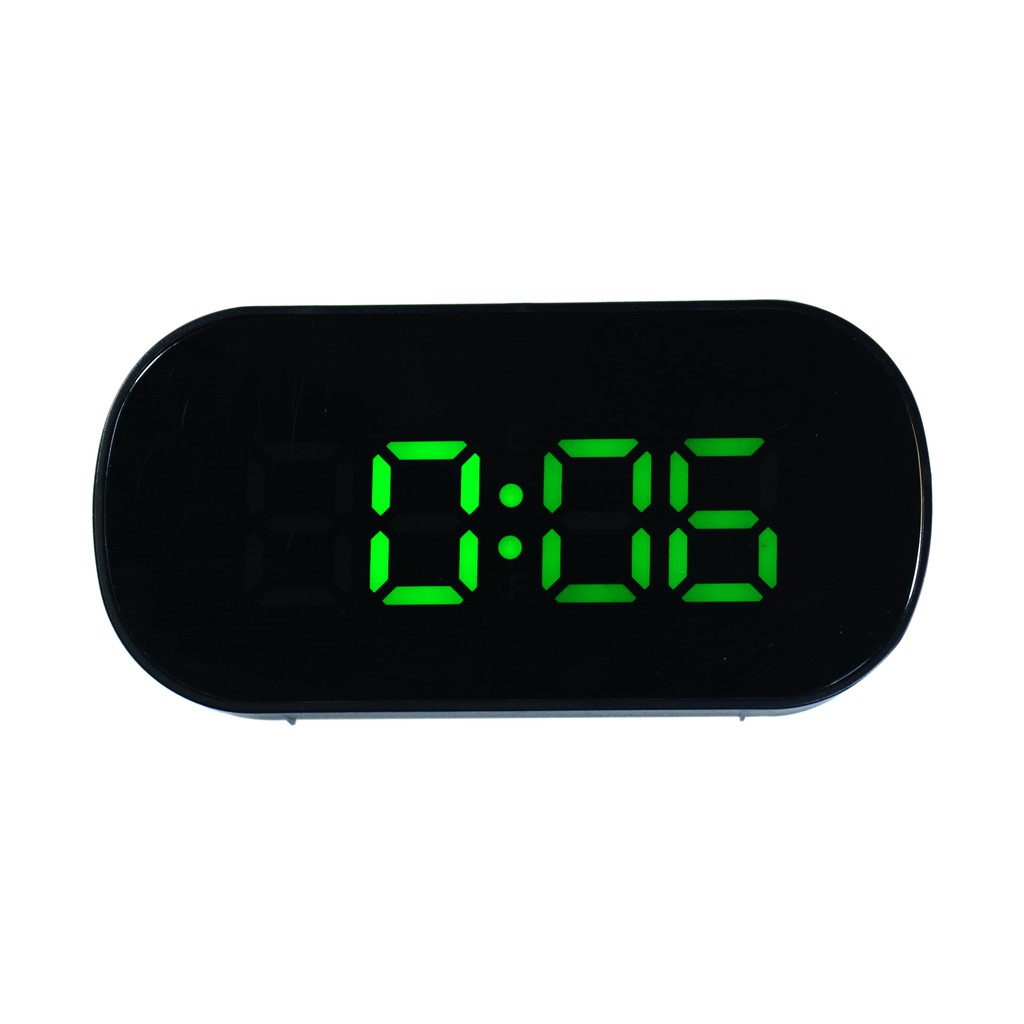 Jam Meja Smart Alarm Digital LED Desk Clock Free Baterai