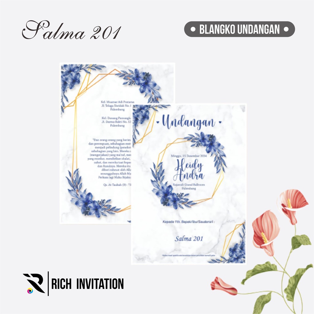 BLANKO UNDANGAN KOSONGAN SALMA 201