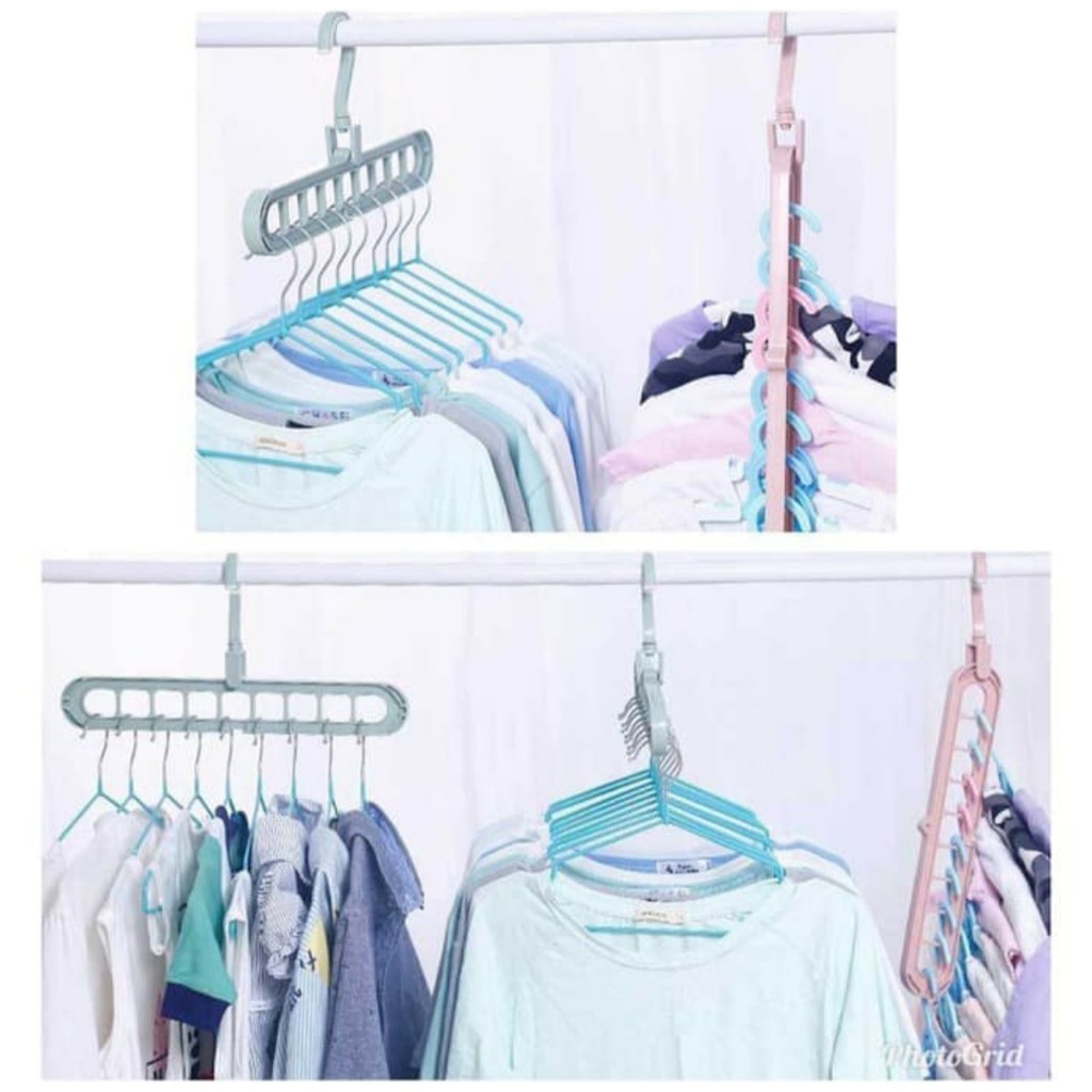 CEV - Magic Hanger Instant 9 in 1 / Gantungan Baju Ajaib / Gantungan Baju 9 in 1