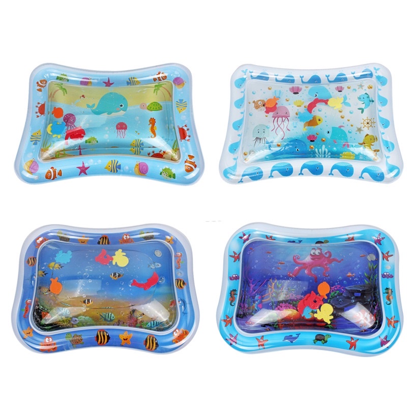 WATER INFLATABLE PLAYMAT |  mainan matras edukasi air bayi | tummy time play activity baby water