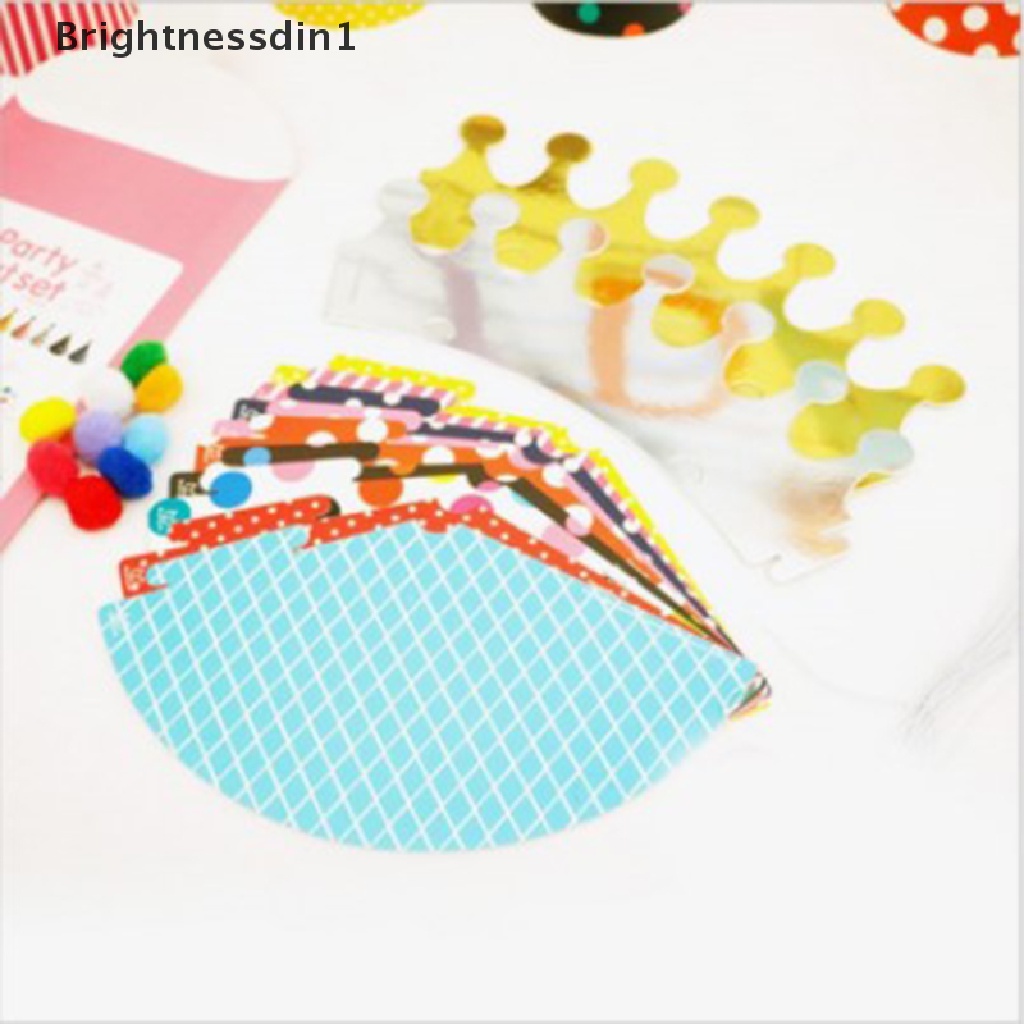 11pcs / set Topi Pesta Ulang Tahun Motif Polkadot Untuk Bayi