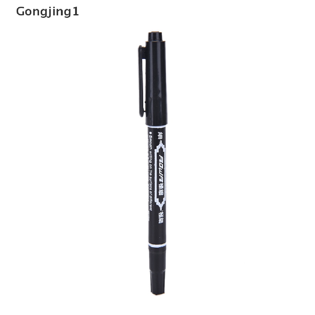 Gongjing1 Spidol Permanen Ujung Ganda Untuk CD DVD Media Disk