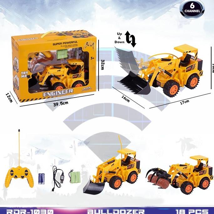 PROMO RDR1030 RC Buldozer Mainan Anak Mobil Mobilan Remote Control Exc