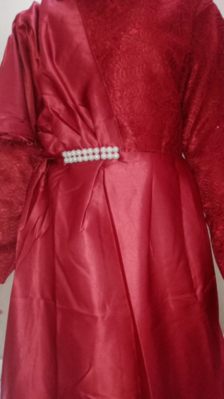 Gamis Brokat Cavlin / / Pusat Kulakan Batik Sarasavati Store