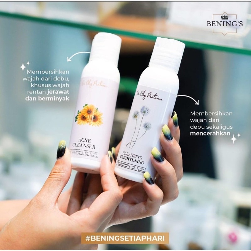 Bening's Acne Cleanser | Susu Pembersih (khusus rentan jerawat) By Dr oky pratama