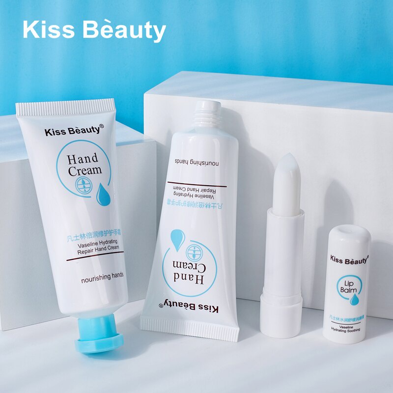 SET 2 in 1 Lip Balm+ Hand Cream Kiss Beauty