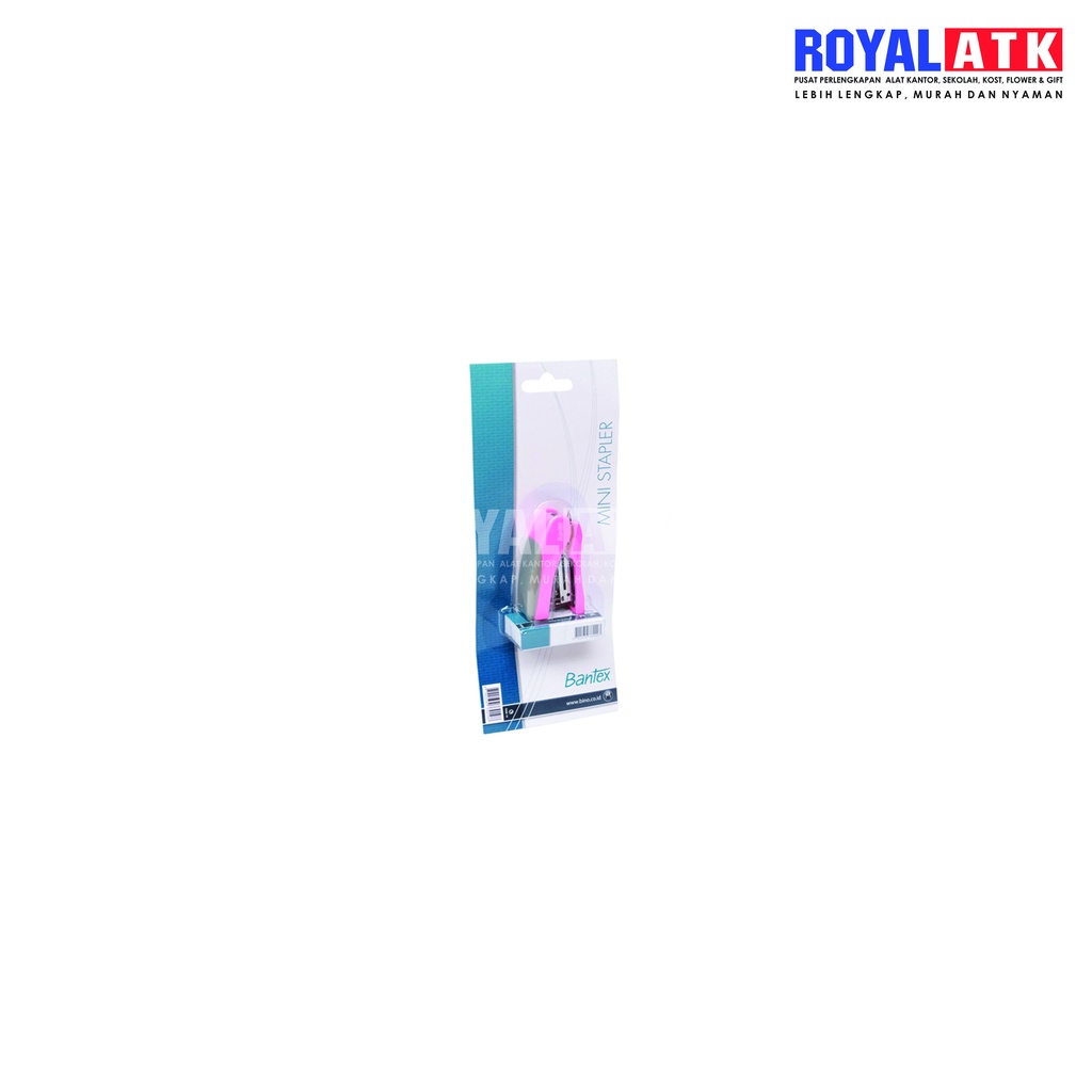 

MINI STAPLER W/STAPLES NO 10 PINK 9330 19 BANTEX