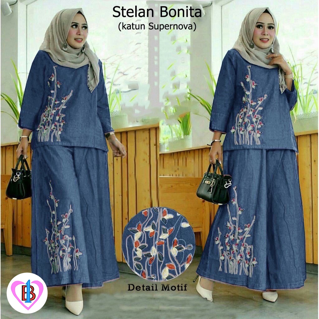 STELAN BONITA Fashion Wanita Model Terbaru B1-Love 75201-7671-7831-8207-8826-7671(M-L-XL-XXL-XXXL).