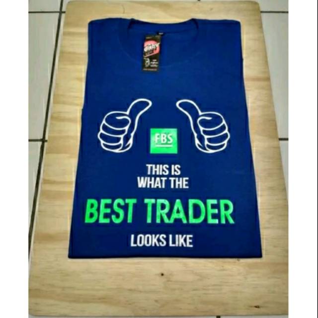 KAOS FBS FOREX BEST TRADER LENGAN PENDEK