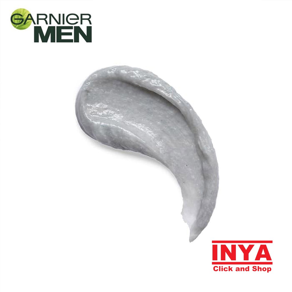 GARNIER MEN TURBOLIGHT BRIGHTENING ICY SCRUB 100ml - Sabun Muka