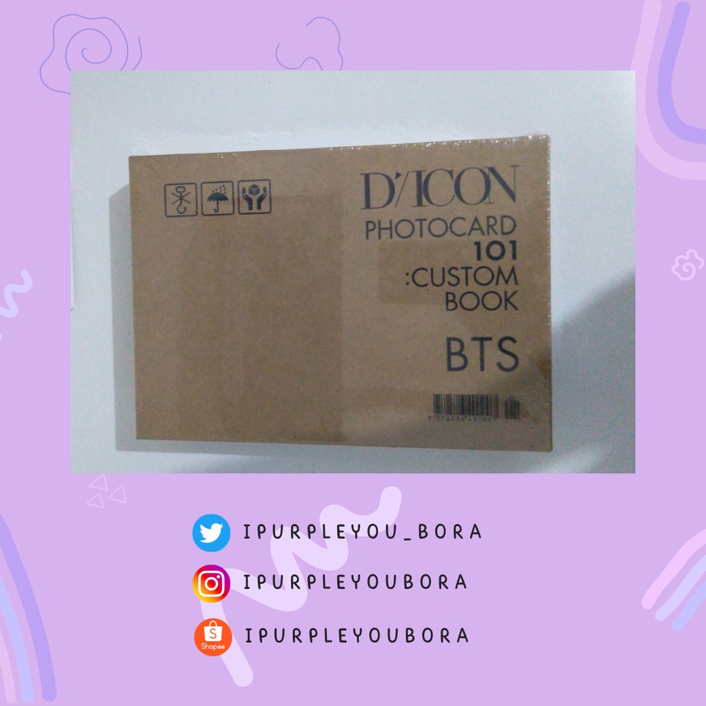 BTS DICON PHOTOCARD 101 : CUSTOM BOOK [BEHIND BTS since 2018 (2018-2021 in USA) Sealed Full set Full