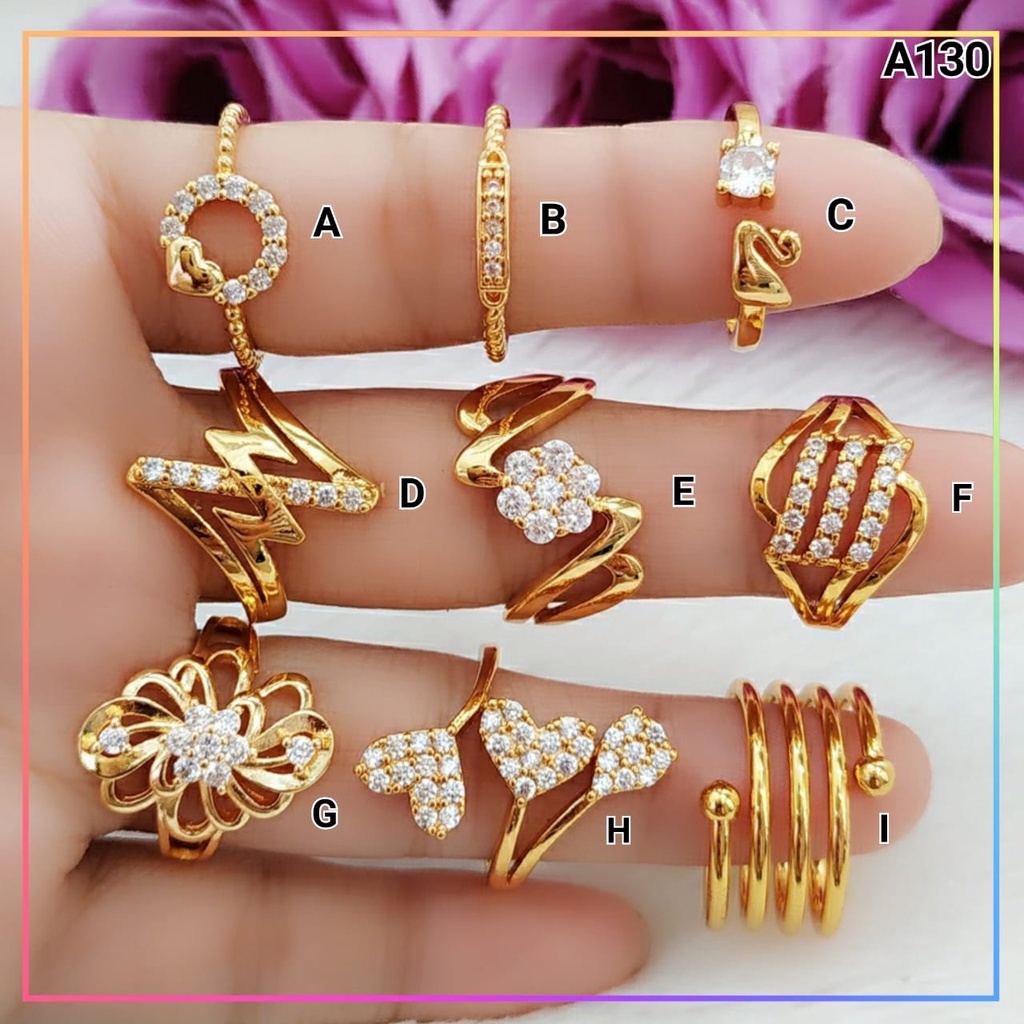 Cincin xuping cincin dewasa angsa termurah perhiasan lapis emas gold A130