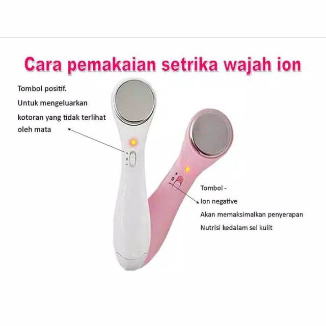Bundara Medan Unisex Setrika Wajah Ion Elektrik Face Massager