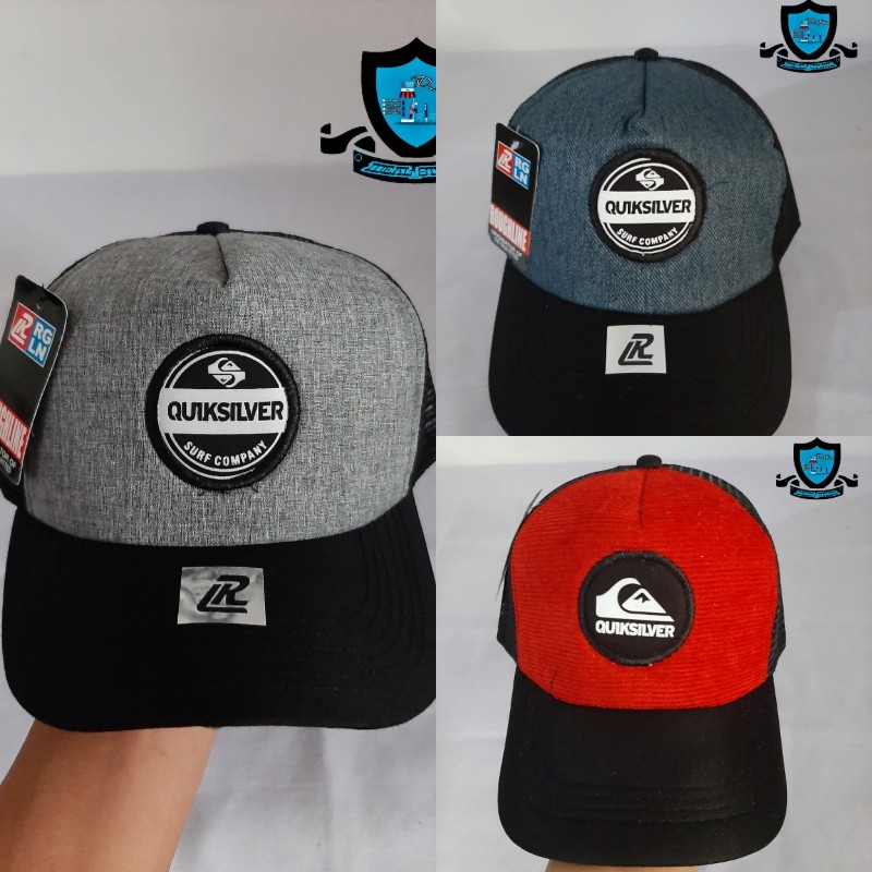 Terbaru -Topi QuickSilver/Topi Jaring/Topi kekinian/Topi baseball/Topi jaring QuickSilver