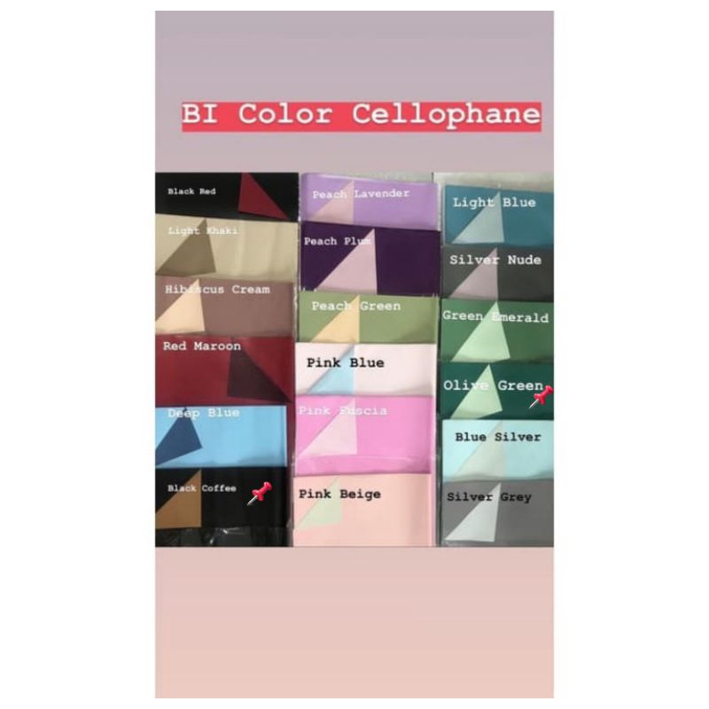 

[Wajib Beli Paper Core] Cello Bi Color/Wrapping Paper/Paper Flower