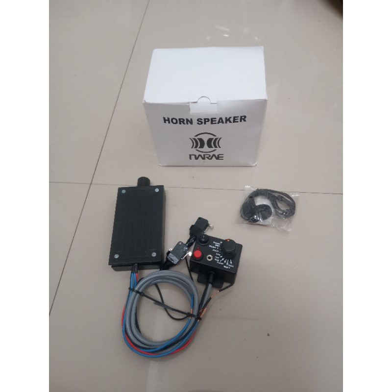 Klakson Sirine 12 suara Aux sepaket toa narae bonus mic , modul sirine 12s doubeltune