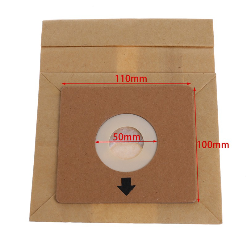 CRE  15Pcs Vacuum Cleaner Dust Paper Bags 100*110mm Diameter 50mm Accessories Parts