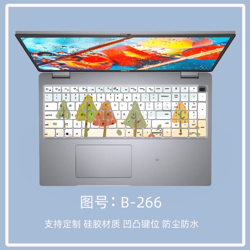 Cover Pelindung Keyboard Dell Latitude 7750 7520 Anti Debu Motif Kartun Bunga