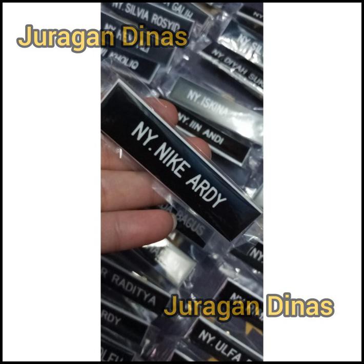 

Papan Nama Dada|Pdh|Name Tag Bhayangkari|Persit|Jalasenastri Acrylic - Paku Jambu