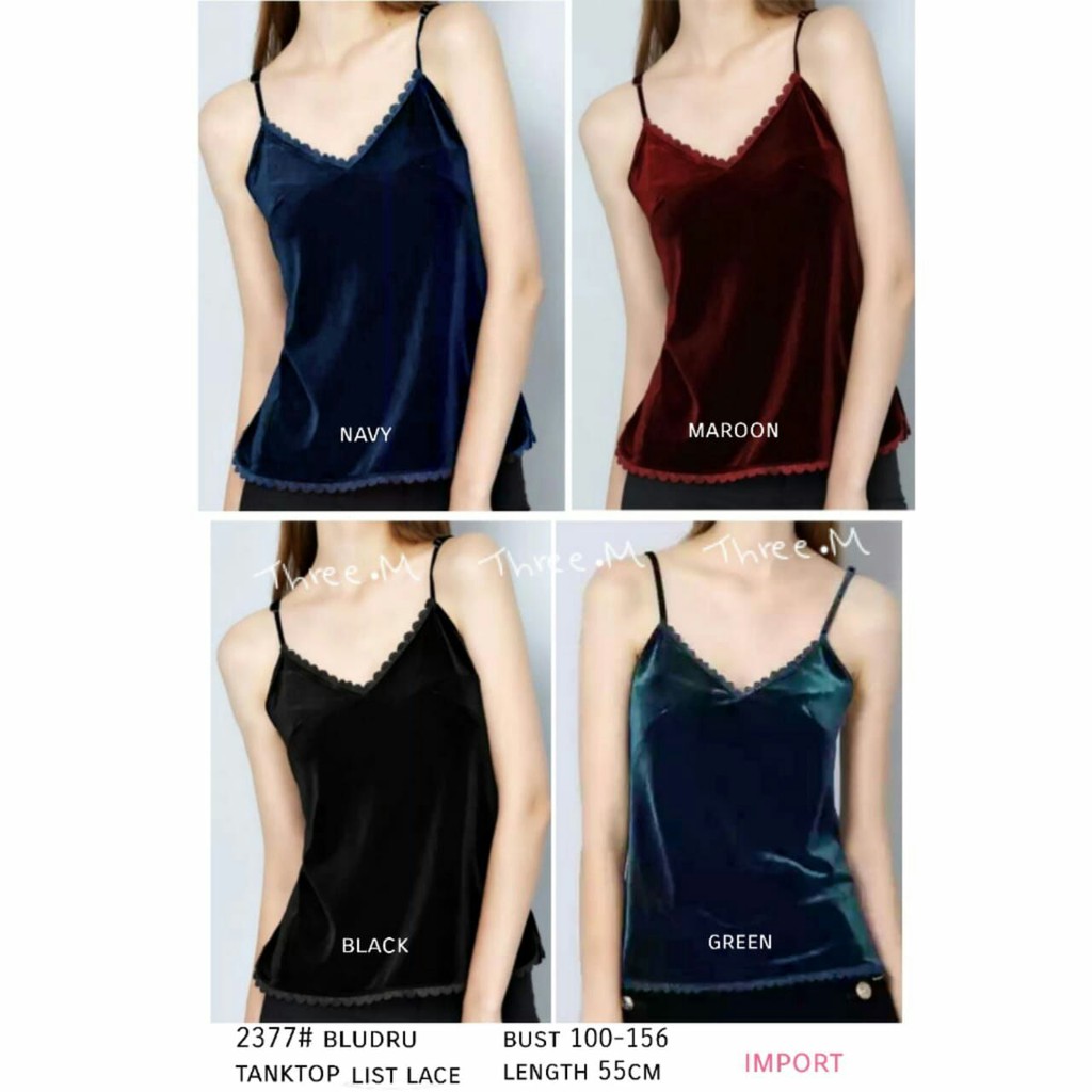 atasan wanita bahan bludru /v neck top murah import