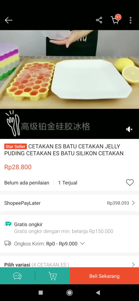 Cetakan Es Batu Cetakan Jelly Puding Cetakan Es Batu Silikon Cetakan Agar Es Krim Cetakan Silicone