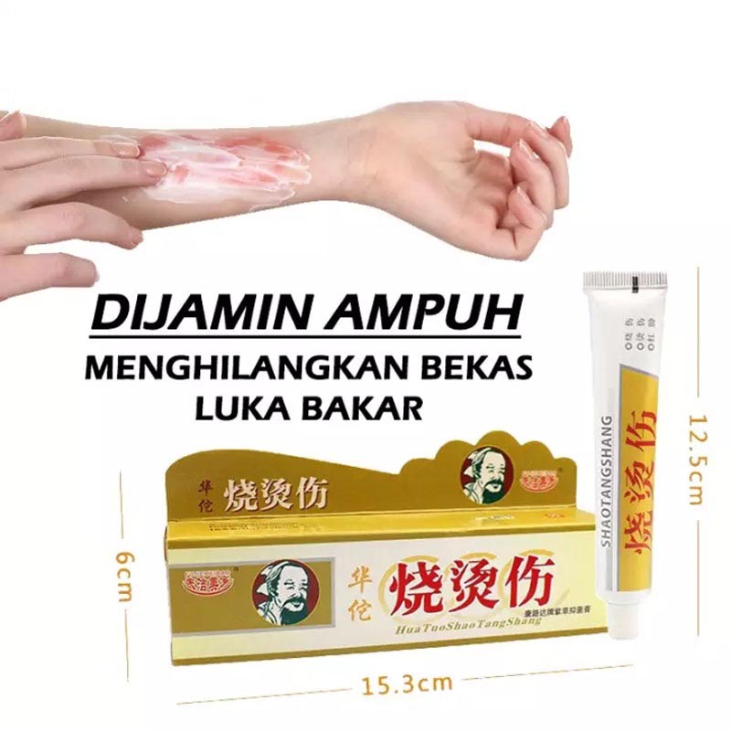 Salep Luka Bakar Kena Air Panas Minyak Panas Kulit Melepuh Ampuh Obat Herbal Krim Huatuo