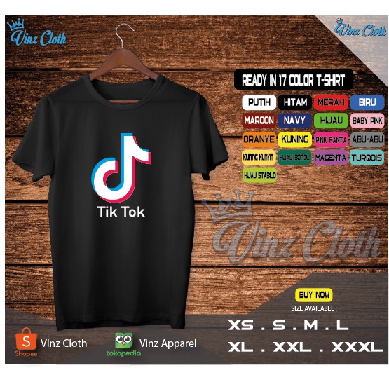 Kaos Baju Tiktok Free Username Pria Wanita Best Quality