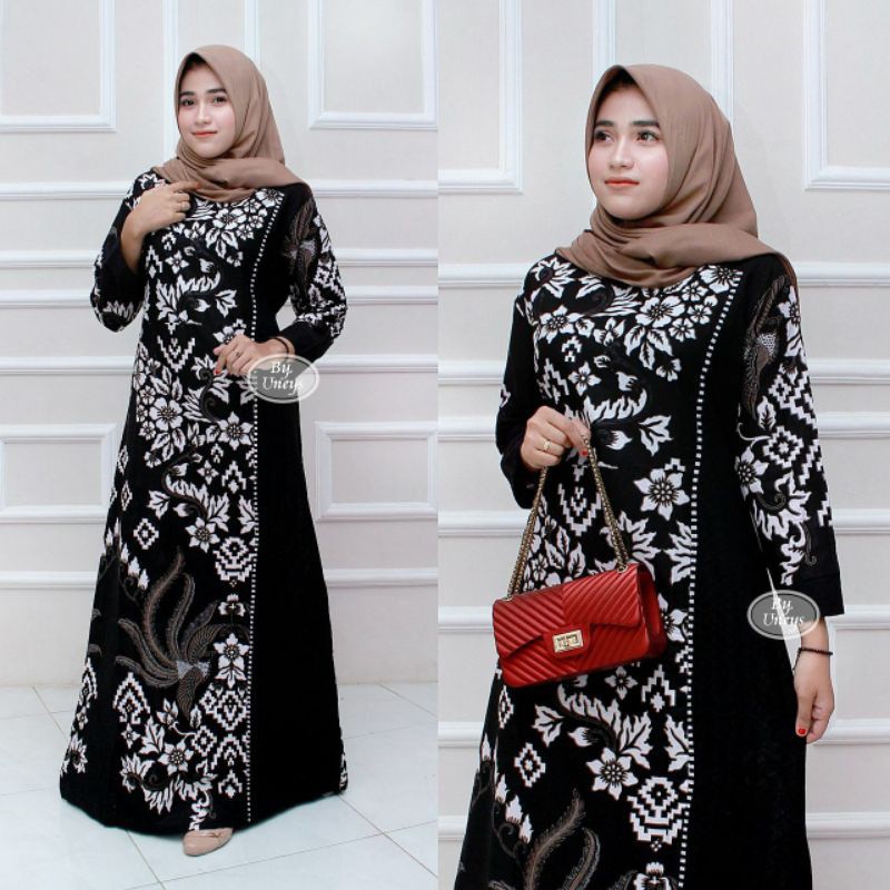 Gamis Batik Super Jumbo Seragam Ibu Pengajian Busana Muslim 3l 4l 5l Gamis Jumbo Murah Batik Jumbo