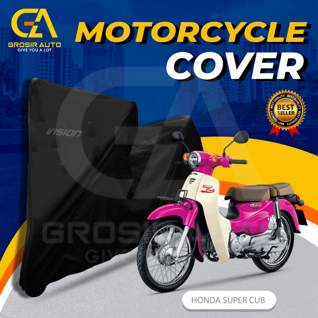 Cover Motor MURAH/Sarung Motor MURAH SUPER CUB, MIO, SCOOPY, FINO, SUPRA/Penutup Motor Vision Indoor