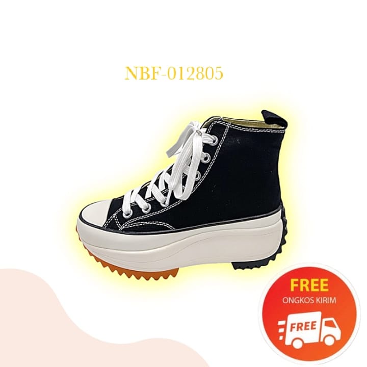 SepatuWanita Run Star Hike Lugeged Sneakers Converse Hak Tinggi Cod Termurah NBF
