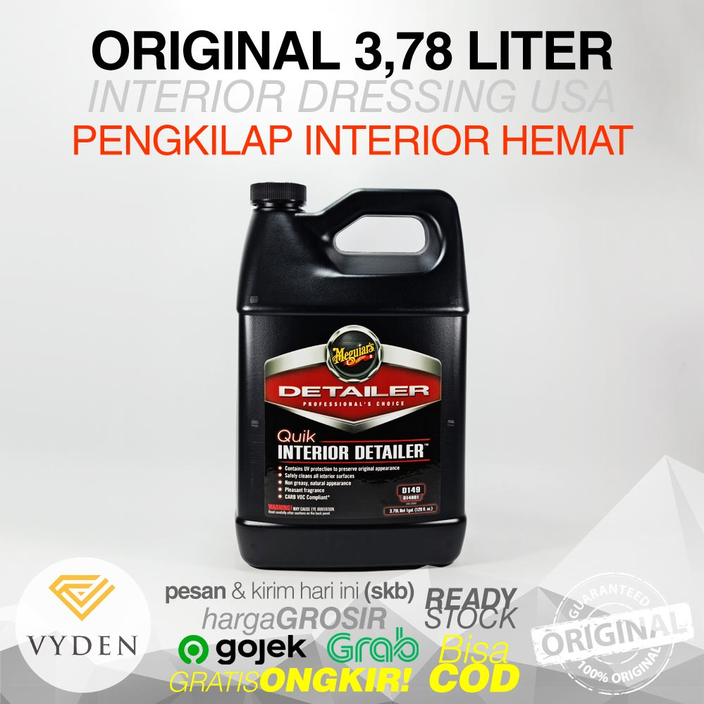 MEGUIARS Quik Interior Detailer D149 Galon Pembersih Pelindung Anti UV MURAH