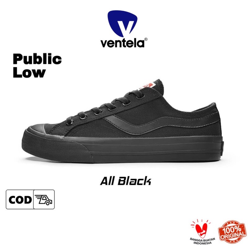 Ventela Public Low All Black [OFFICIAL]