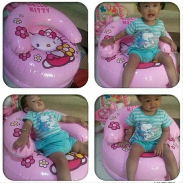 Intex Sofa Hello Kitty / Sofa Angin Tiup Pompa Balon Anak (48508) Makassar