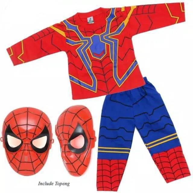 Kostum anak spiderman iron baru / KOSTUM BAJU ANAK SPIDERMAN