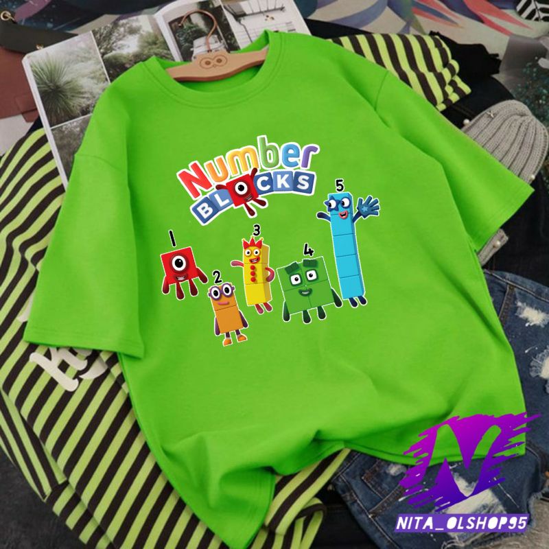 BAJU ANAK NUMBER BLOCKS kaos anak number blocks KAOS NOMBER BLOCKS