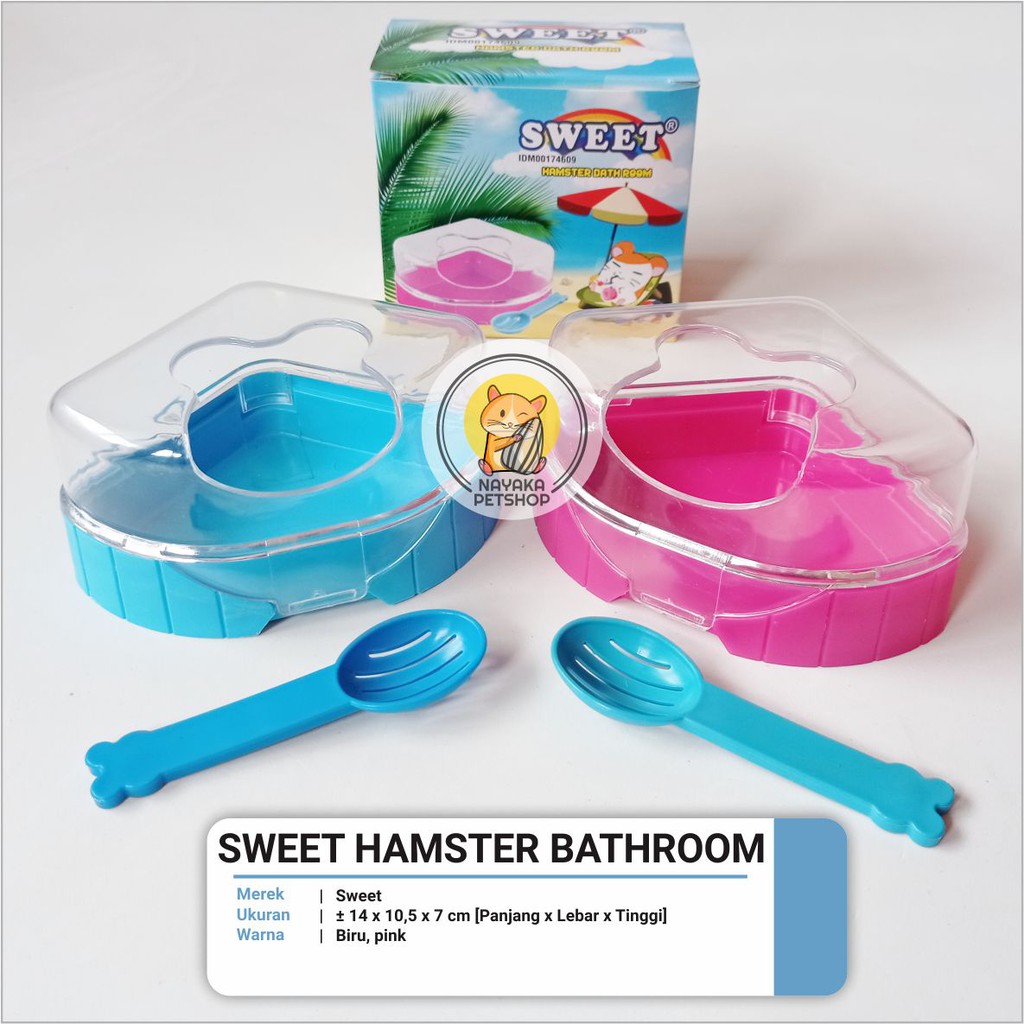 Sweet Hamster Bathroom Tempat Mandi Pasir Hamster Mainan Rumah Hewan