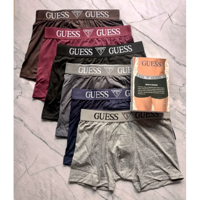 1 BOX ISI 3 PCS  BOXER GUes| CELANA DALAM PRIA