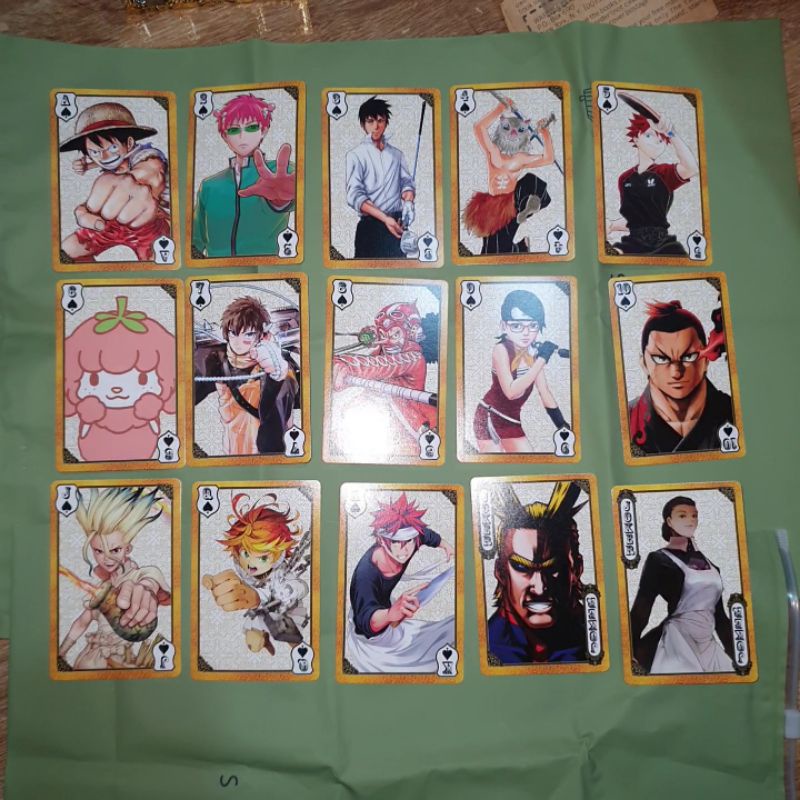 JUMP TRUMP SHARING OFFICIAL ANIME MERCH CARD HUNTER X HUNTER BOKU NO HERO ACADEMIA ONE PIECE HAIKYUU