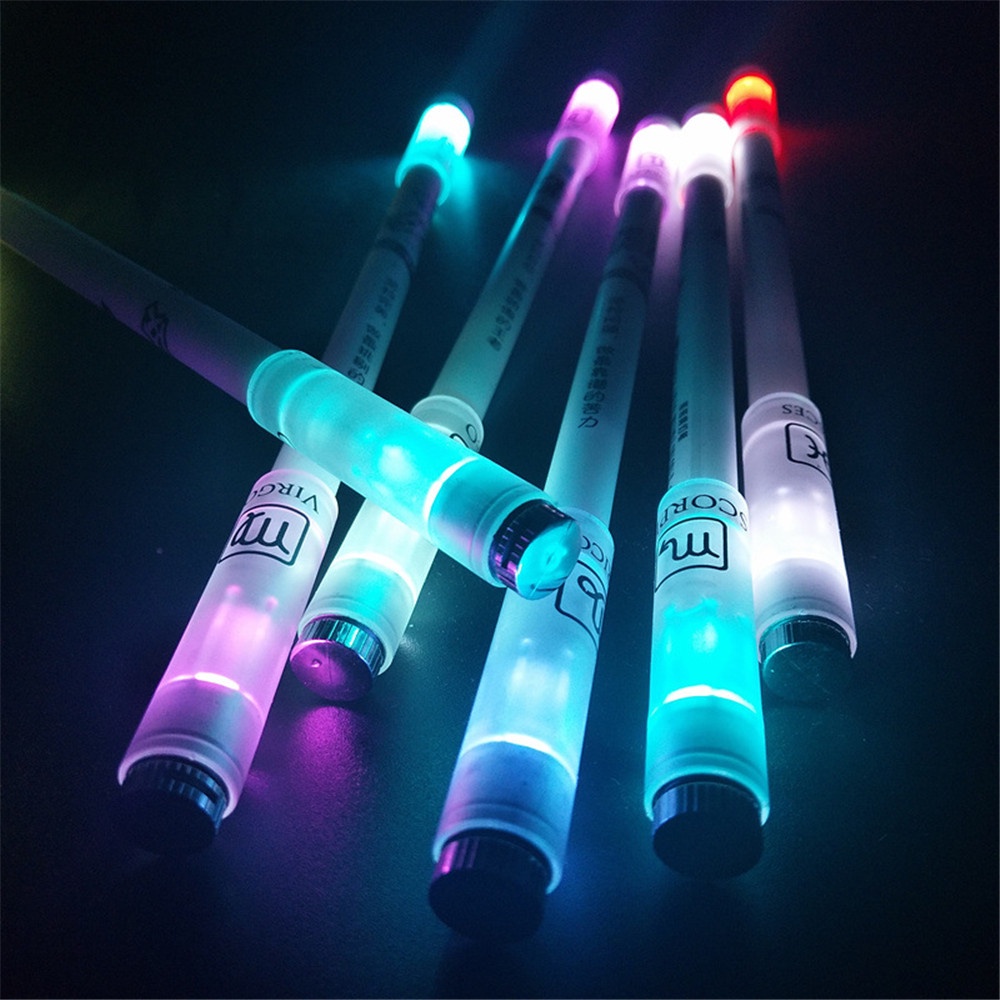1pc Pulpen Luminous Motif Zodiak Warna Acak Untuk Sekolah / Kantor