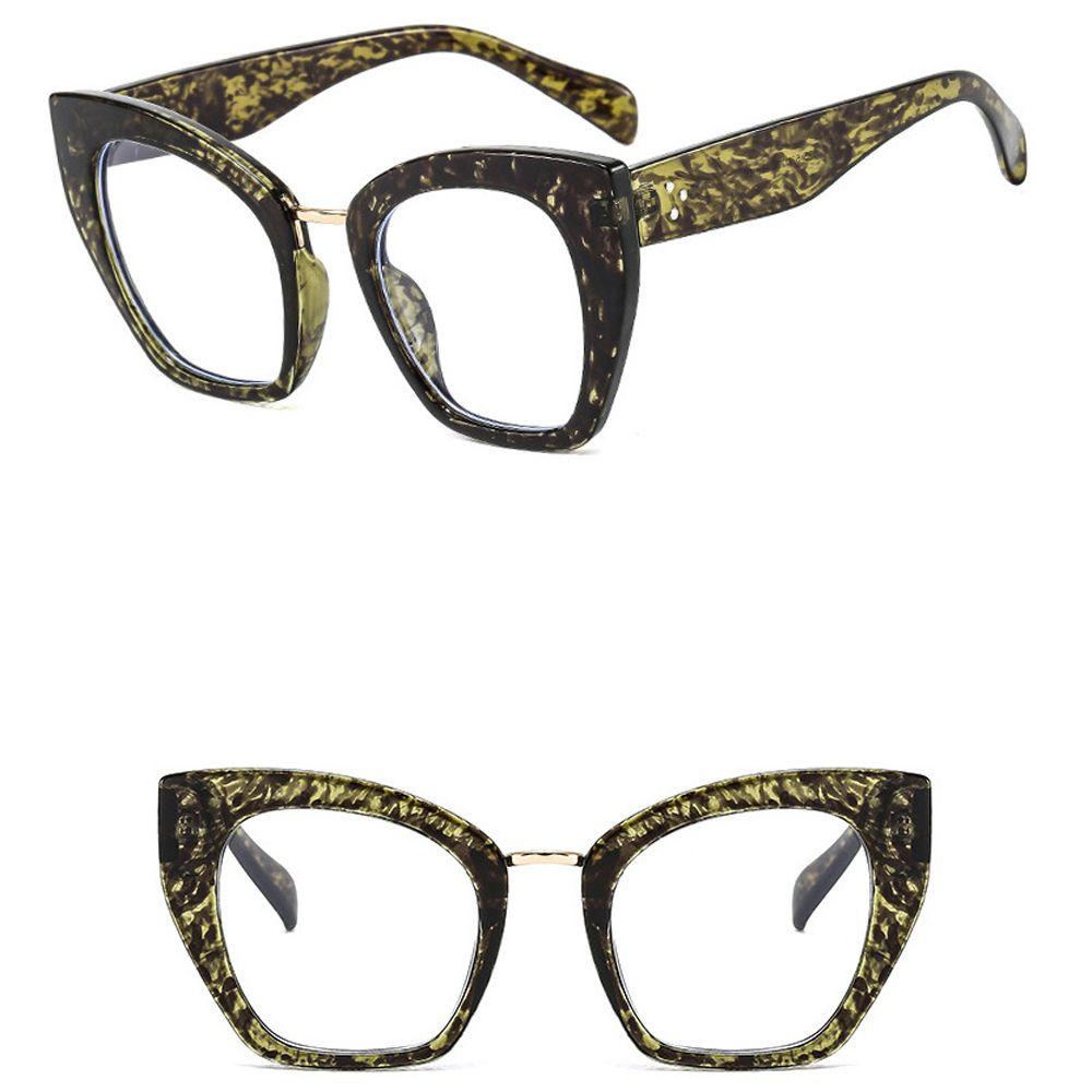 Agustinina Kacamata Anti Blue Light Wanita Keren Motif Leopard Blue Light Blocking Anti Radiasi Komputer Eyeglasses