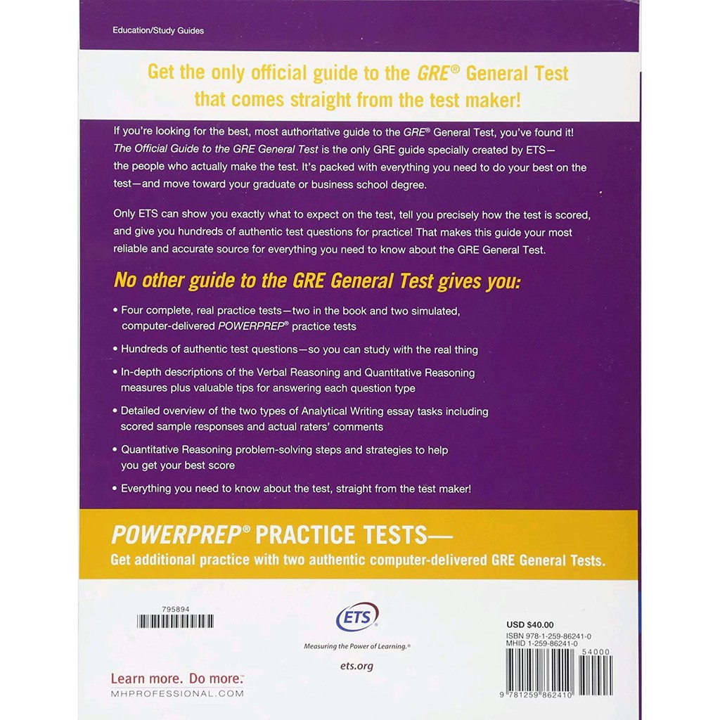 Terlaris The Official Guide To Gre General Test 3rd Edition Shopee Indonesia