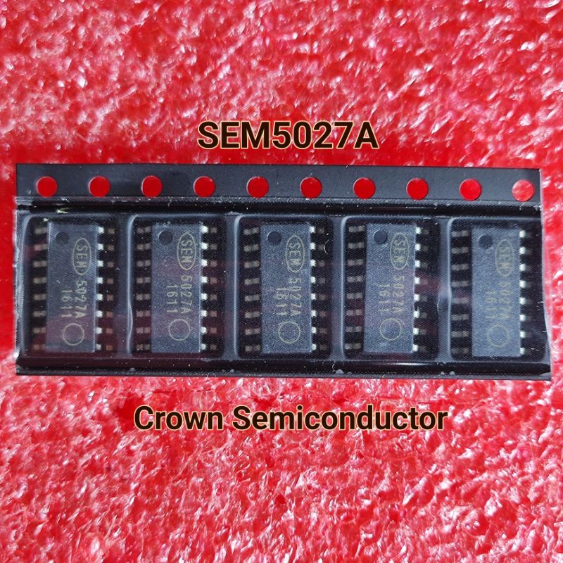 SEM5027A - SEM5027 SOIC-16 PIN. Controls and Backlight LED driver IC