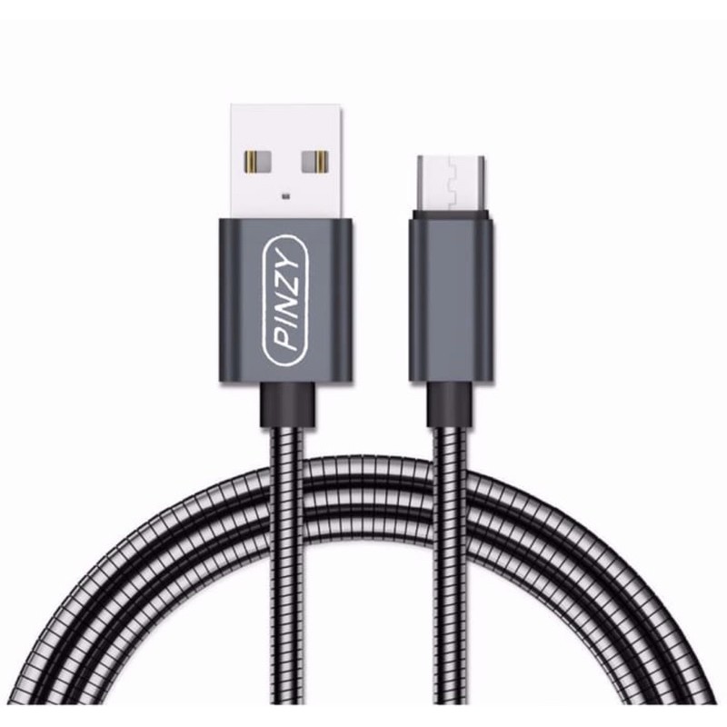 Metal Spring Data Line Pinzy King Kong V6 Micro USB Support Qc - PINZY V6