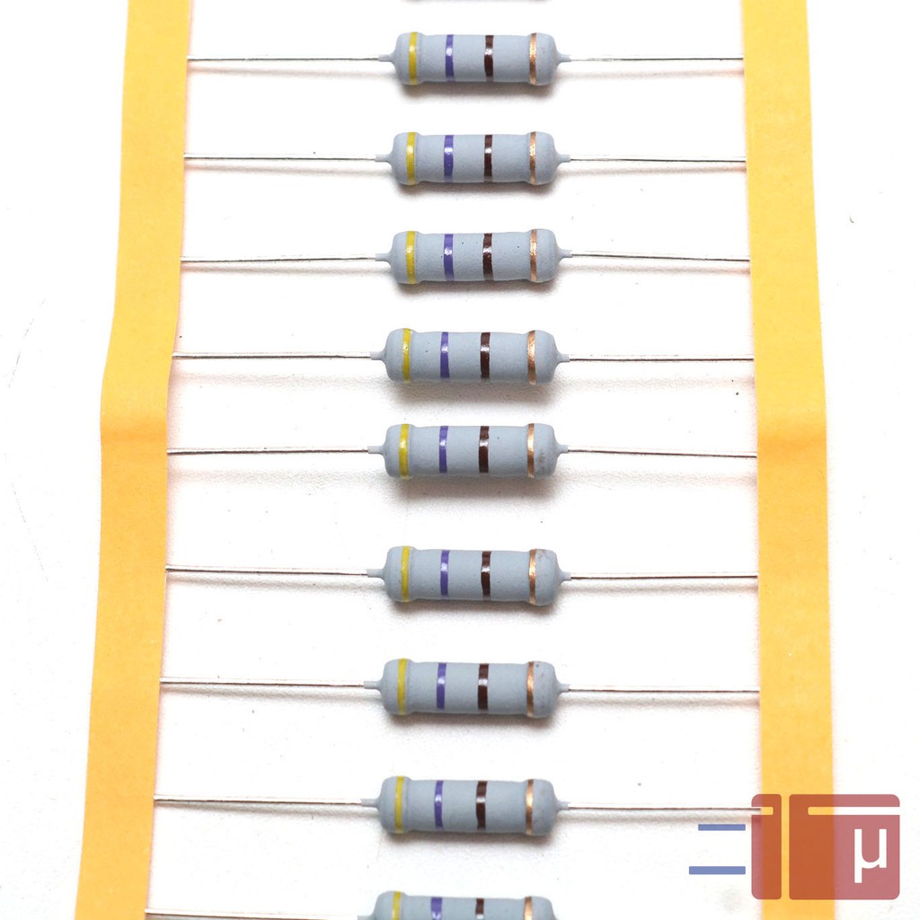 Resistor 470R 470 Ohm 2W Metal Oxide 5% Taiwan Kaki Tembaga